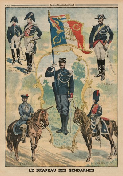 La bandiera dei Gendarmi, illustrazione di copertina da 